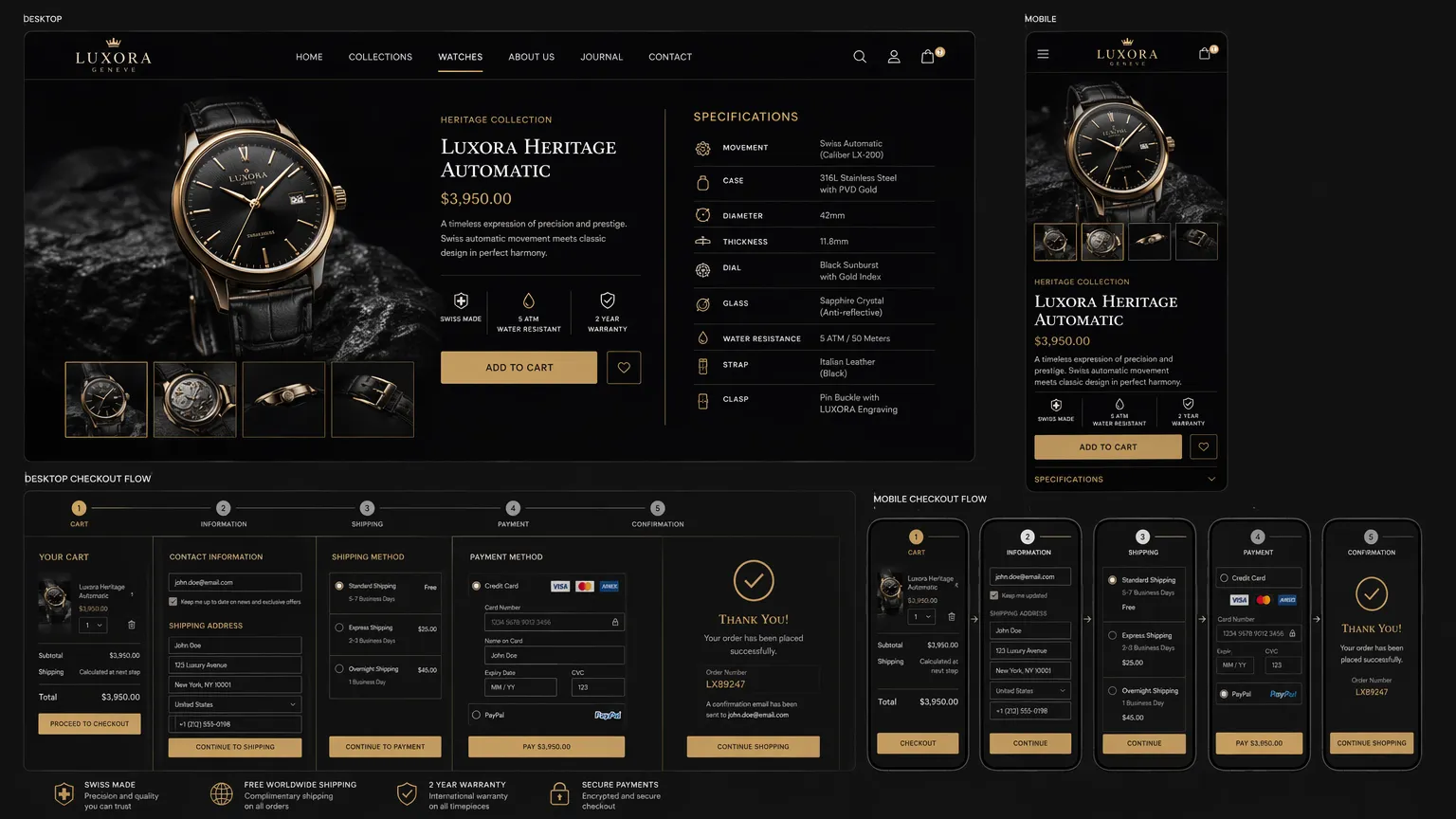 E-commerce Mobile Responsive Design