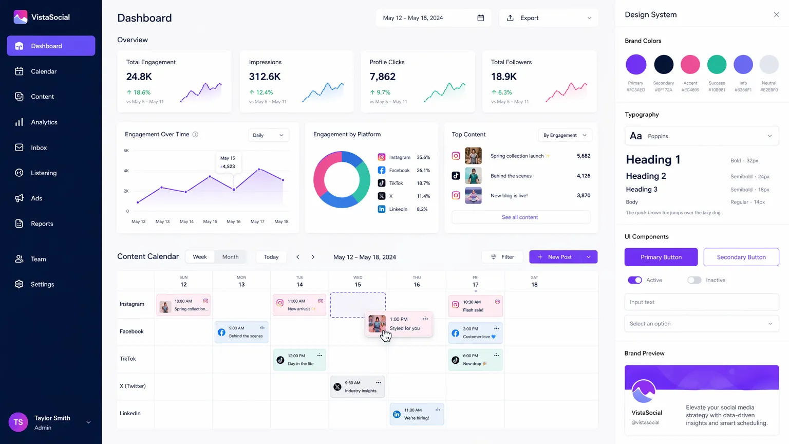 Social Media Dashboard