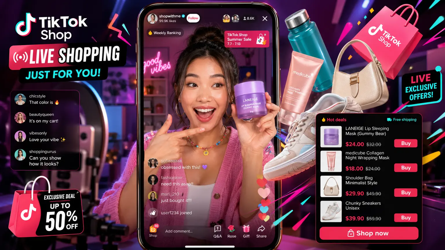 TikTok Live Shopping